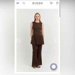 Dissh Geo Linen Tunic Fame Black